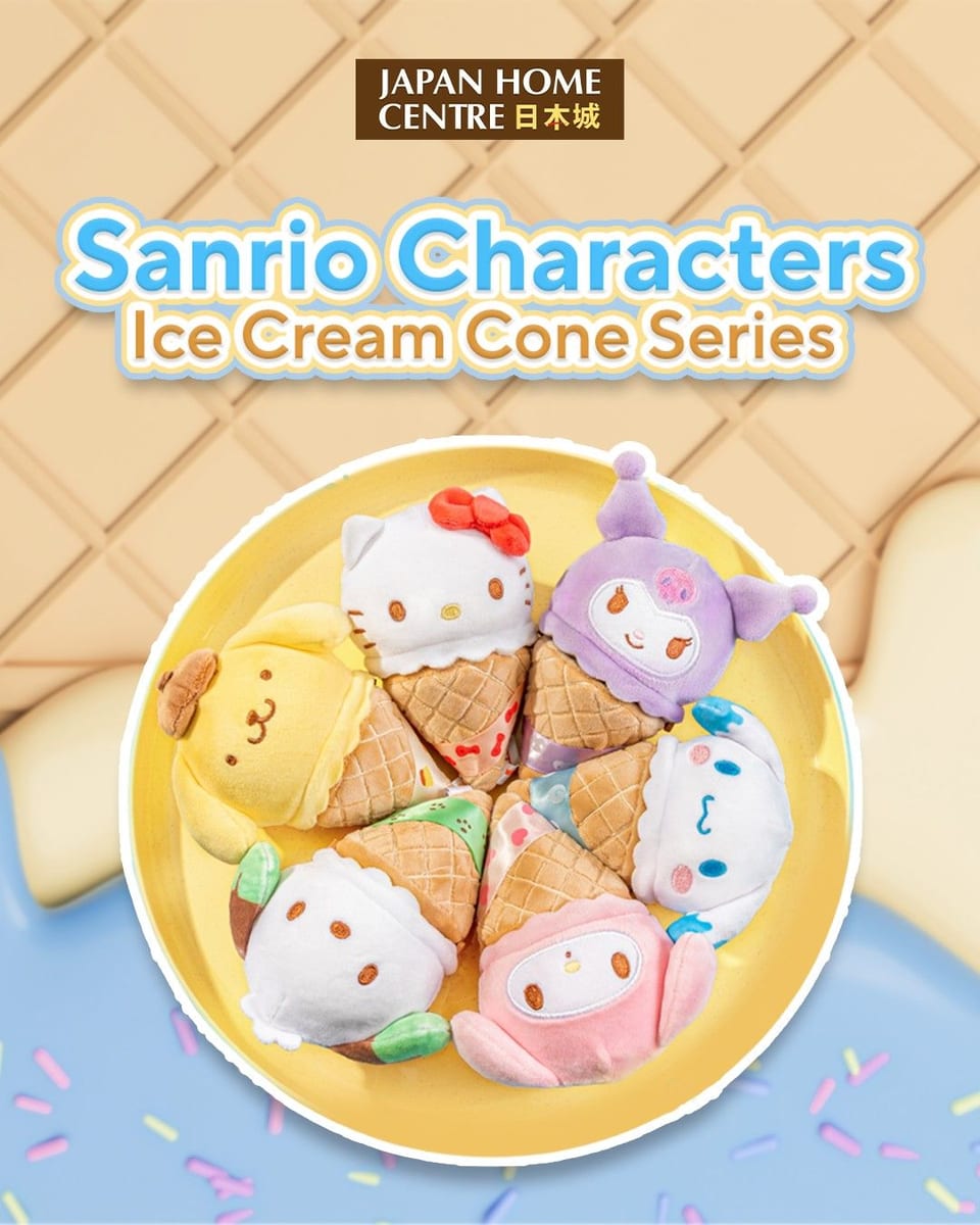 sanrio japan home centre plushie ice cream series